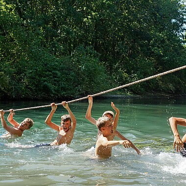 Symbolbild Möhlinhangeln beim Lagerwettstreit im Camp Breisach 2026