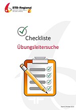 Cover Checkliste Übungsleitersuche