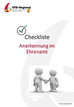Cover Checkliste Anerkennung im Ehrenamt 