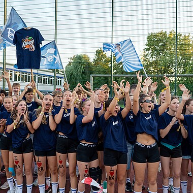 Gruppenbild Karlsruhe beim Spiel ohne Grenzen im Camp Breisach 2026