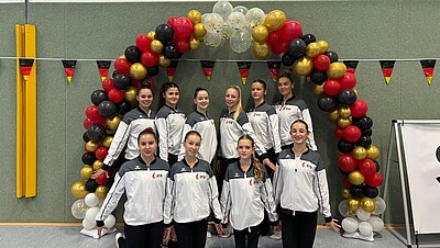 Gruppenbild Auswahl Mannschaften weiblich aus Baden bei Bundespokal 2025 