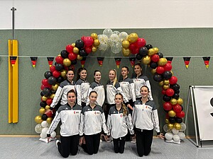 Gruppenbild Auswahl Mannschaften weiblich aus Baden bei Bundespokal 2025 