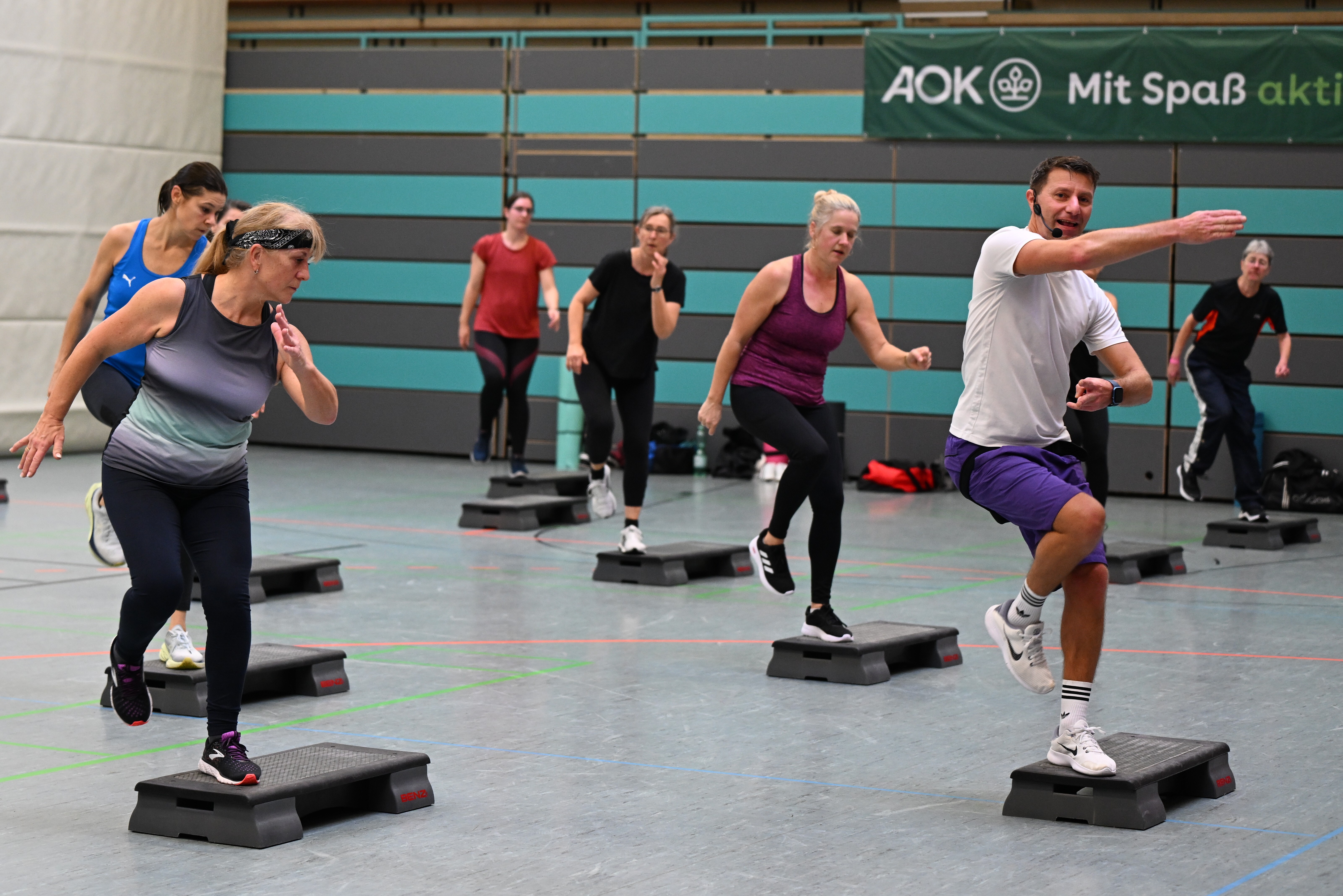 Symbolbild Step-Aerobic Workshop bei der GYMWELT-Convention 2025