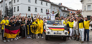 Großer Empfang in Waibstadt