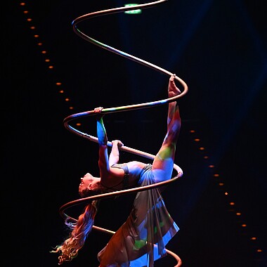 Symbolbild Luft Akrobatik bei Feuerwerk der Turnkunst 2023