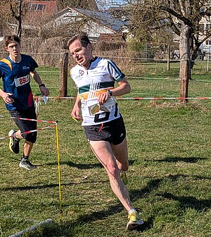 Rolf Wüstenhagen (Gundelfinger Turnerschaft) in der Sprintstaffel