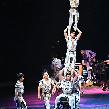 Symbolbild Fahrrad Akrobatik bei Feuerwerk der Turnkunst 2026