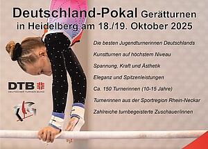 Flyer Deutschland-Pokal Gerätturnen weiblich 2025