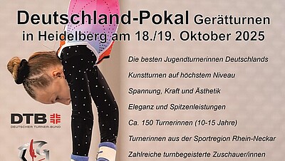 Flyer Deutschland-Pokal Gerätturnen weiblich 2025