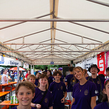 Gruppenbild Teilnehmer beim Tag offenen Zeltes im Camp Breisach 2026
