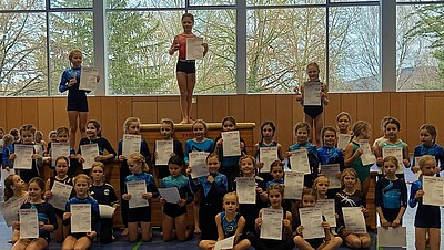 Siegerehrung AK 8-9 weiblich bei Kids-Cup 2025