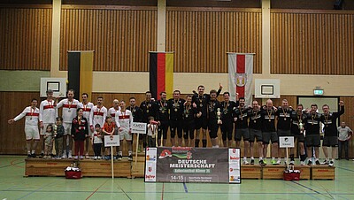 Siegerpodest Faustball-DM Männer35