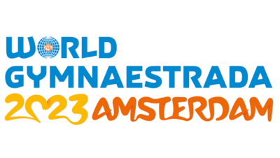 Logo Welt-Gymnaestrada in Amsterdam 2023