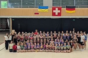 Gruppenbild alle Teilnehmer bei den Aerobic Swiss Open 2026