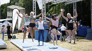 Symbolbild Airtracks auf dem Landesturnfest