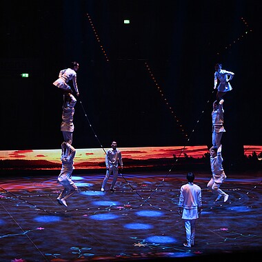 Symbolbild Seil Akrobatik bei Feuerwerk der Turnkunst 2025