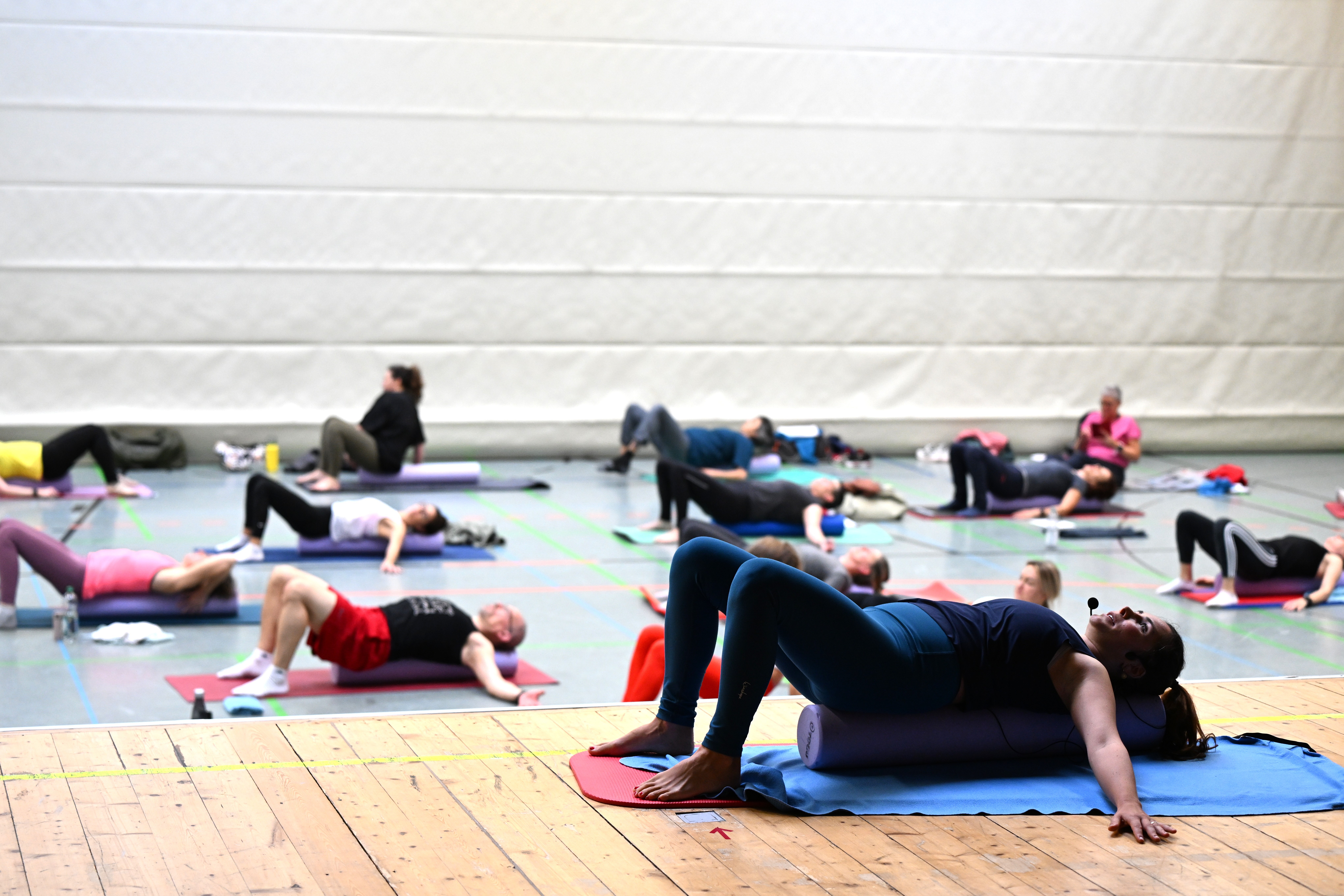 Symbolbild Pilatesrollen Workshop bei der GYMWELT-Convention 2025