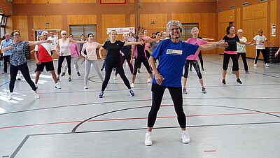 Goup Fitness in Turnhalle