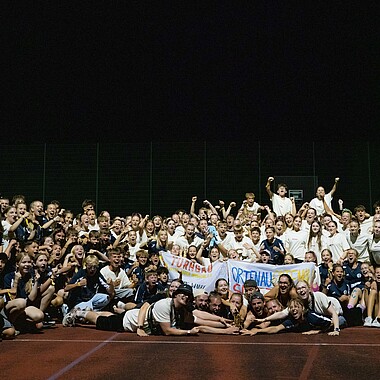 Gruppenbild die Sieger MiMu und Ortenau vom Spiel ohne Grenzen im Camp Breisach 2026