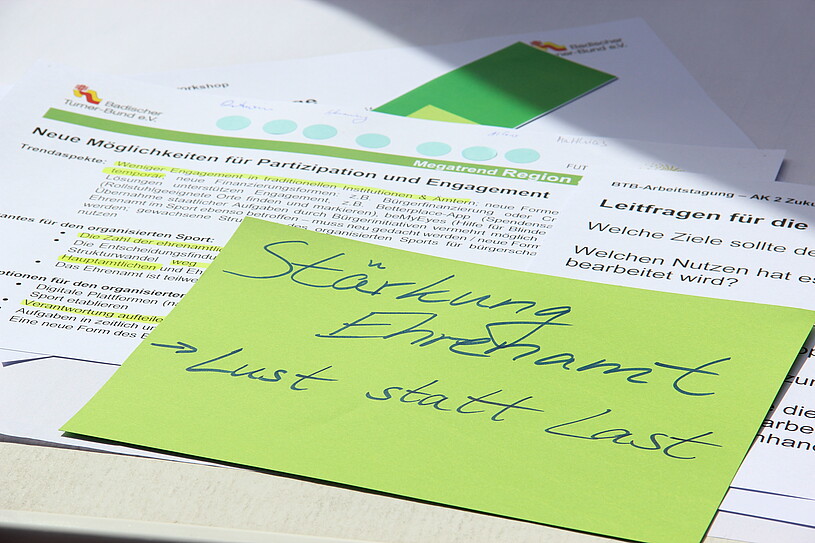 beschriebener Zettel