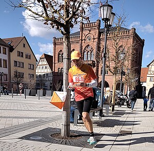 OL-Läufer an Posten