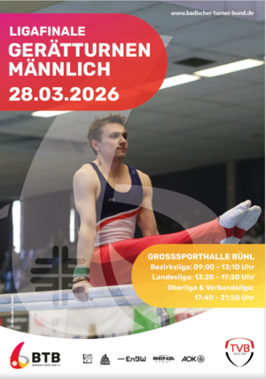 Flyer Ligafinale 2026 männliche BTB-Ligen Oberliga bis Bezirksliga