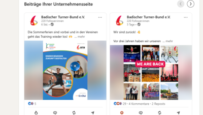 Screenshot LinkedIn