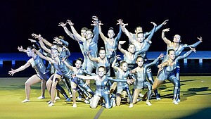 Symbolbild Teilnehmergruppe bei Auftritt bei Landesturnfest 2014 in Freiburg