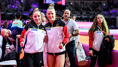 Karina Schönmaier und Silja Stöhr bei Turn-WM 2025 in Jakarta