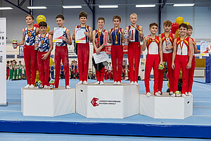 Siegerehrung bei Deutschland Pokal 2025 Baden auf dem dritten Platz