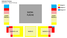 Saalplan für TurnGala 2026/27 in Freiburg
