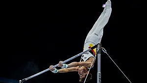 Andrei Mihai turnt Reck bei der JEM 2026 in Zagreb